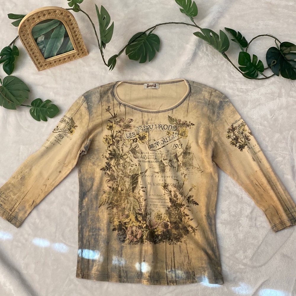 Vintage Parisian Jeweled Top